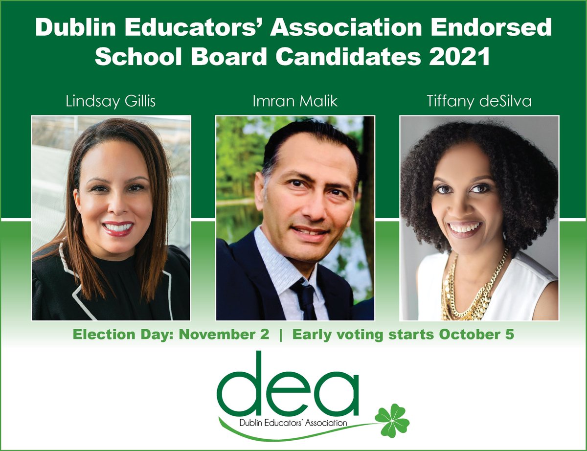 DEA believes that a strong  and equitable public school system is the cornerstone of our society and that every child deserves the opportunity to reach their potential and fulfill their dreams. Please join us in supporting these candidates.    @ElectLGillis @votedesilva