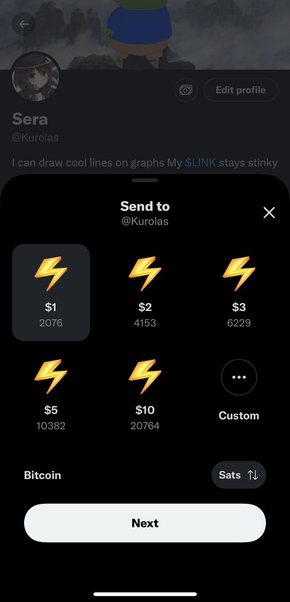 #Bitcoin lightning tips are live on my profile. 🚀🚀🚀