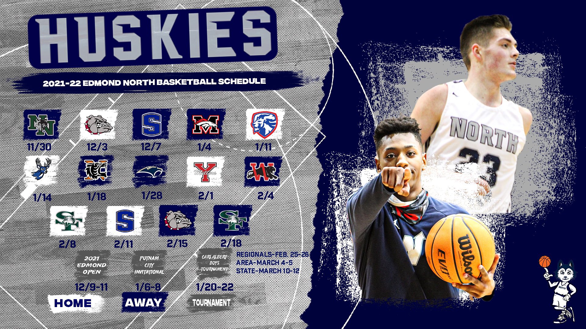 Uk Mens Basketball Schedule 2022 Edmond North Men's Basketball (@Enhshuskyball) / Twitter