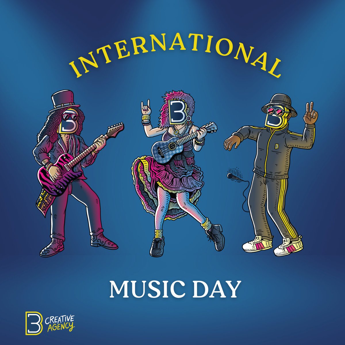 It's International Music Day! Help us celebrate by tagging your favorite local artist in the comments! #B3Creative #JacksonTN #731 #CreativeAgency #MusicTourism #InternationalMusicDay