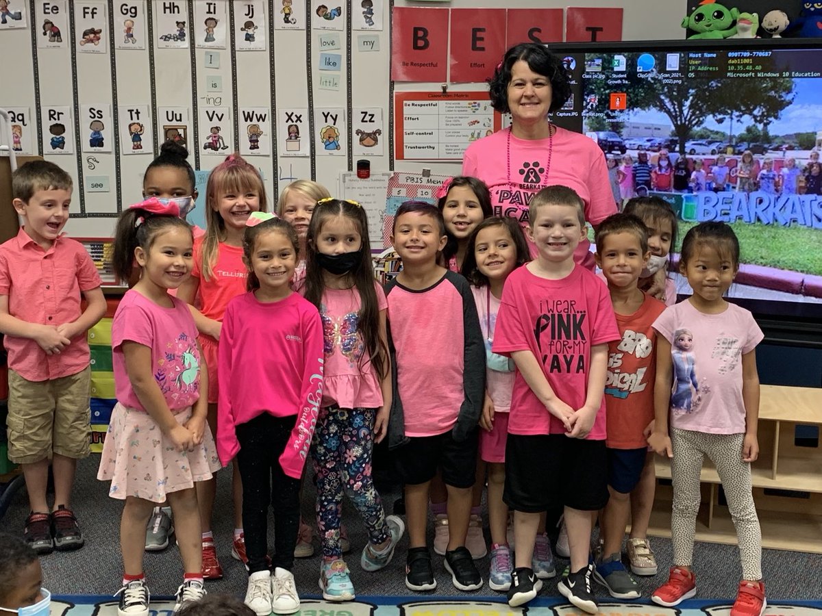 Pinking out for Breast Cancer Awareness! ⁦<a href="/BlackBearkats/">Black Elementary</a>⁩