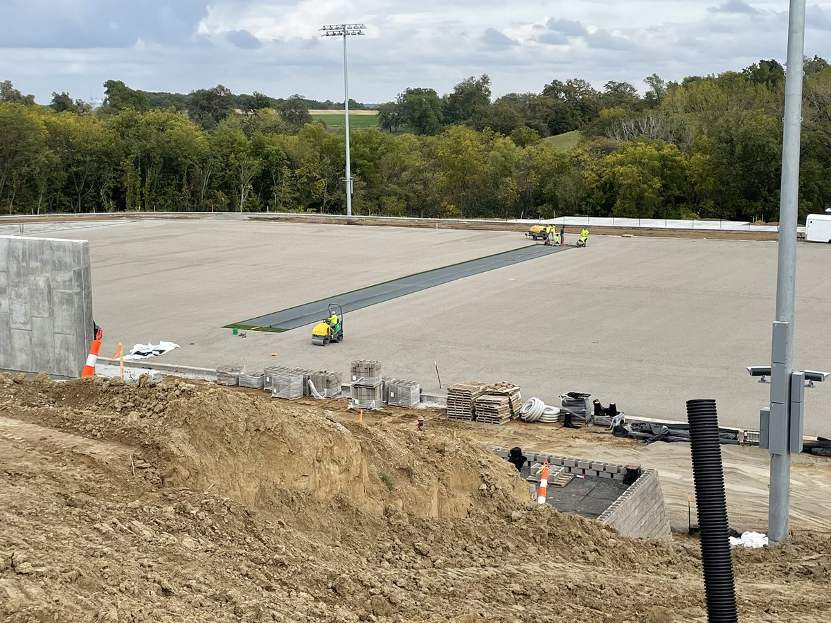 First roll of turf going in for our new stadium! <a href="/ColfaxMingoHS/">COLFAX MINGO CSD</a> <a href="/CM_Activities/">Colfax-Mingo Activities</a> 
#TigerhawkCountry