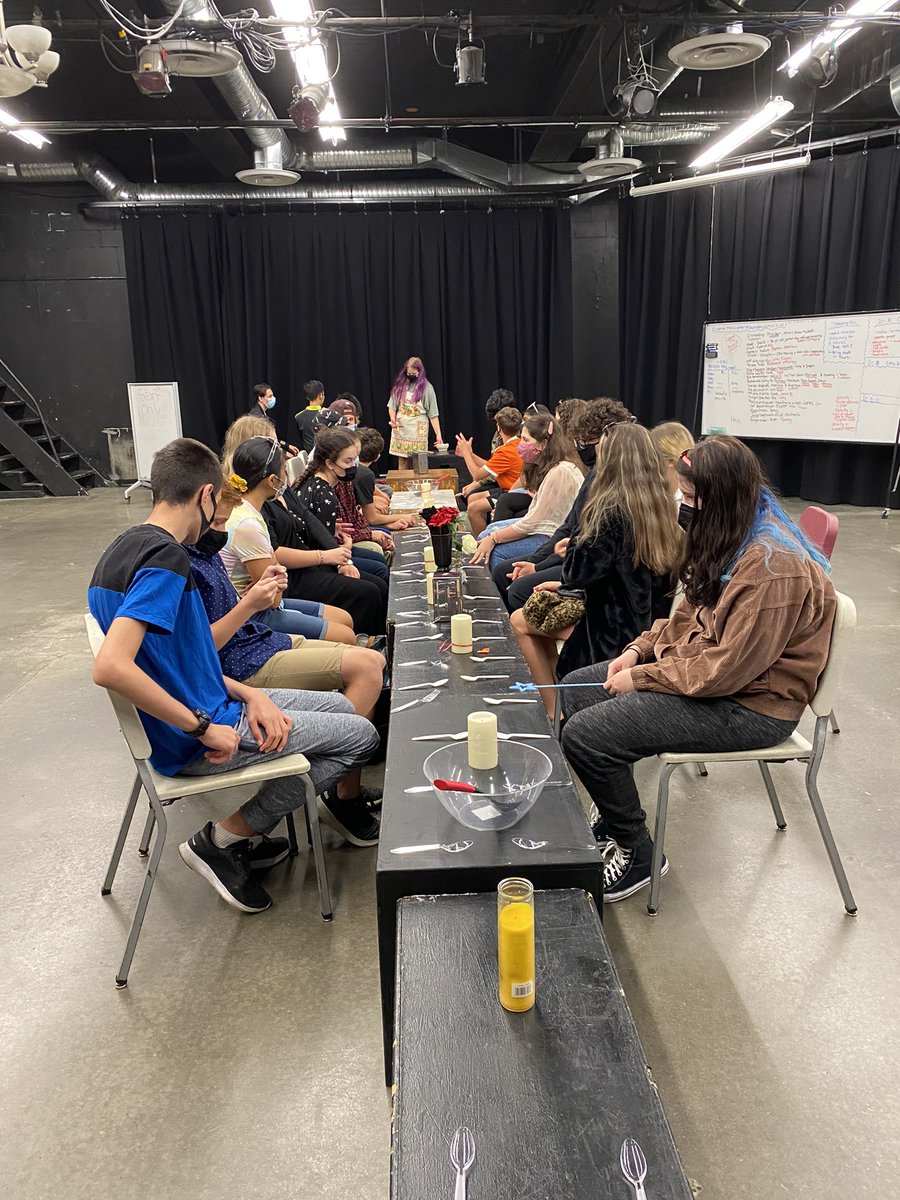 CristinaMcA41's tweet photo. Drama 9-12 planned a Hawaiian Cruise Murder Mystery, where every studio lights out, left another surprise character down. What a fabulous Role Drama experience! #extendedrole #improv #playtime @alphaSD41 @burnabyschools https://t.co/MTMvNJ2Q0y