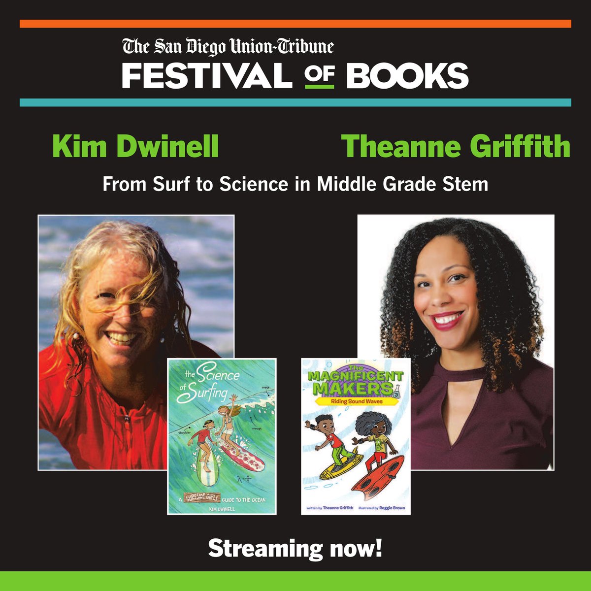 Rock n' Read with any of these authors at sdfestivalofbooks.com or at the link in our bio! Become a sponsor for our future innovators! Contact events@sduniontribune.com #GrabABook