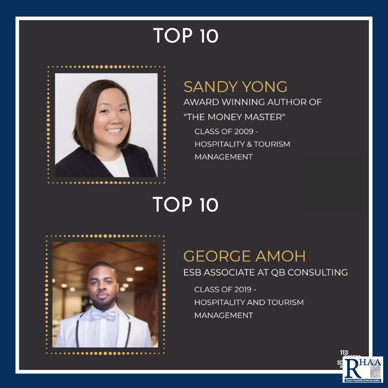 trhaa_tmu's tweet photo. Have you seen this yet? A big congratulations to our Alumni - Sandy Yong, George Amoh, Juanita Dickson, and Michael Sadowski who won several TRSM Ryerson awards this week! We are so proud of you and your achievements, so well deserved!
#RHAA #Ryerson #RyersonAlumni #TRSM https://t.co/nPMFXdM75W