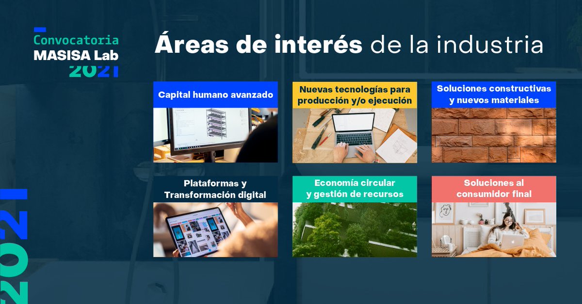 ¿Cumples con las áreas de interés para postular y ser parte de nuestro portafolio MASISA Lab? 
Para más info visita nuestra web 👇
masisalab.com/convocatoria-m… #Construtech #LATAM #construccion #arquitectura #diseño #venturecapital