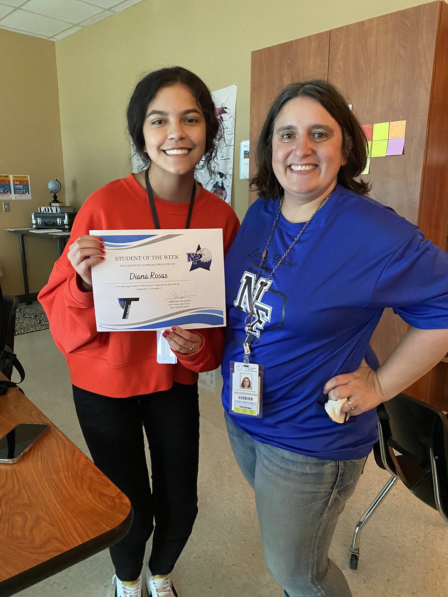 I love my job and I love my kids. It was a great day when I get to celebrate my first students of the week. These remarkable kids were voted by their peers as students that follow our social contracts the best! Post 1/2…. <a href="/NFHS_TrueNorth/">North Forney HS</a> #Excellence #ckh