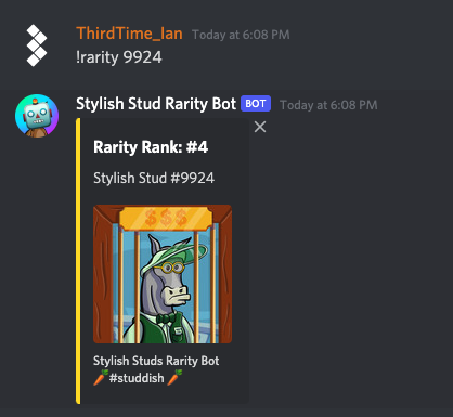 Photo Finish™ LIVE 🌹 🐎 Virtual Horse Racing on X: We coded up a rarity  bot in our discord server, if you're into that kinda thing! It uses a  weighted score of