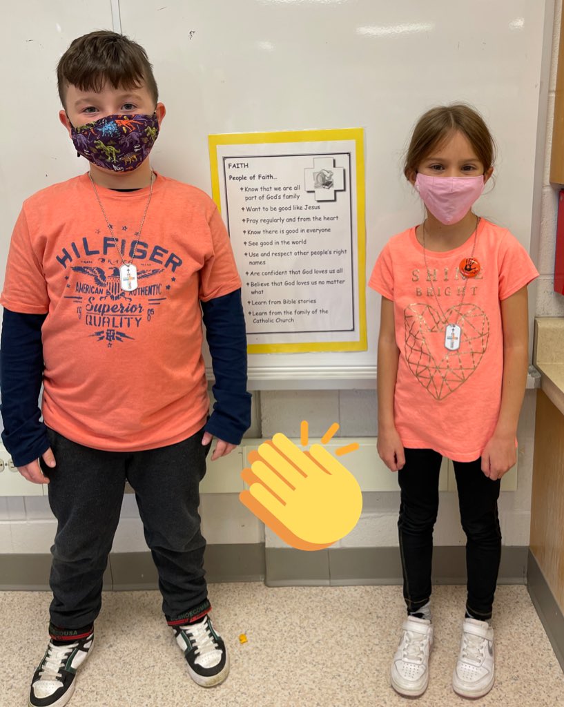 Congratulations to A and A for earning this month’s Virtue Award - Faith!