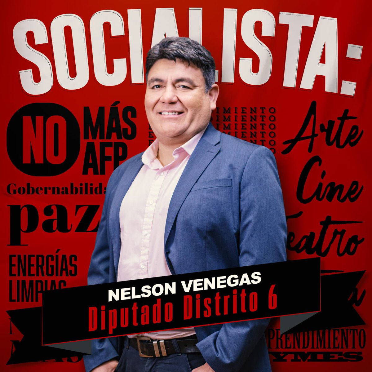 En en Distrito 6 de la Región de Valparaíso, uno de nuestros candidatos a diputado es Nelson Venegas (@NelsonVenegas_) ¡Súmate y apoya! Lista parlamentaria #PS, lista para trabajar.