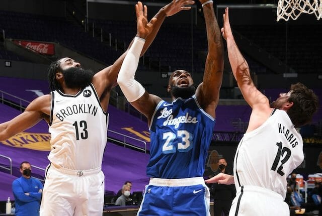 LakersNation's tweet photo. LeBron James, Russell Westbrook, Carmelo Anthony and Trevor Ariza won't be playing tomorrow against the Nets.
https://t.co/FzyVyaPQob https://t.co/FDmAxCvD73