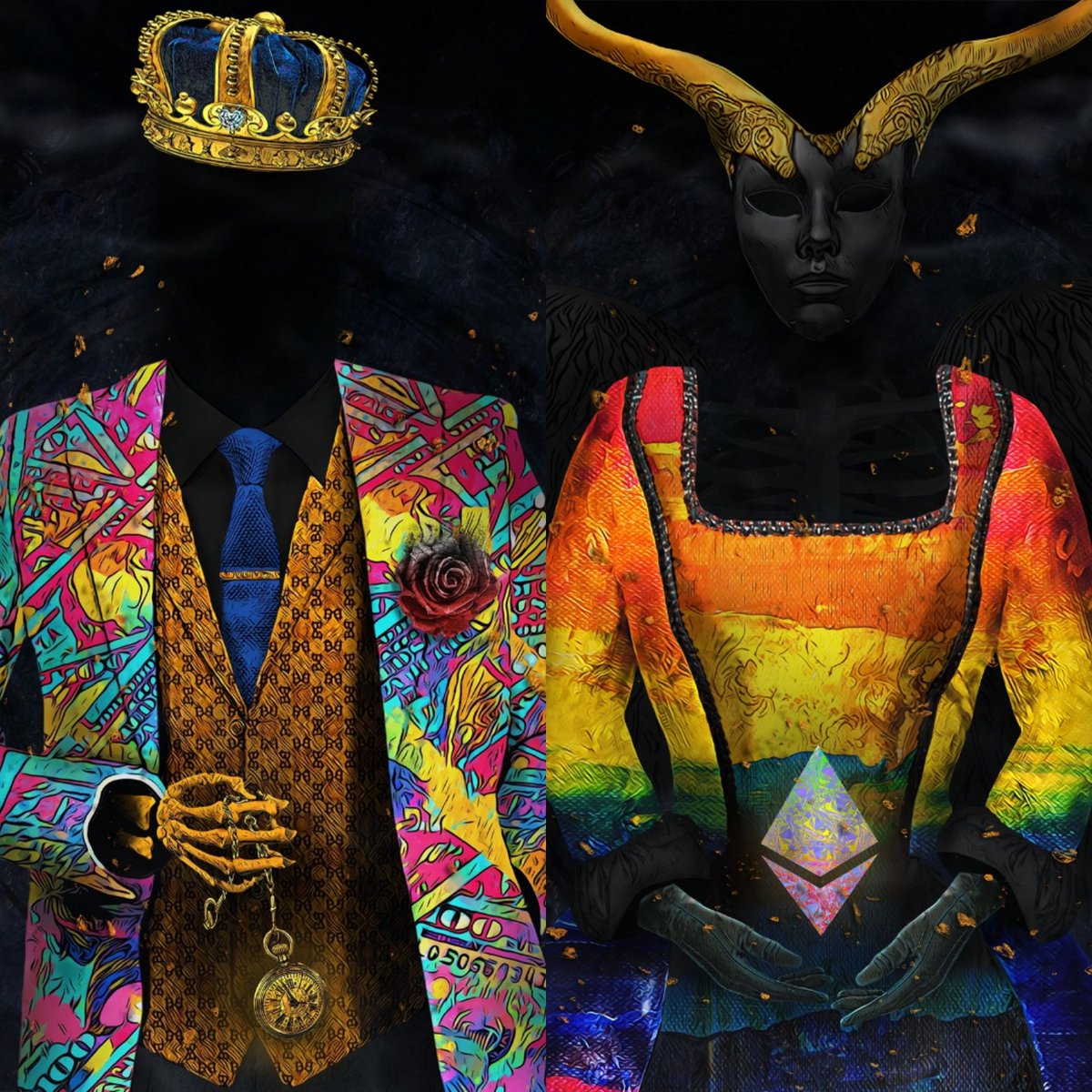 iamdarthpaul's tweet photo. I am absolutely in love with all of my @EternalRoyals_ pieces, but these two are just pure 🔥
@thedopeart nailed it on this drop.
#illneversell https://t.co/mbweOp4WRw