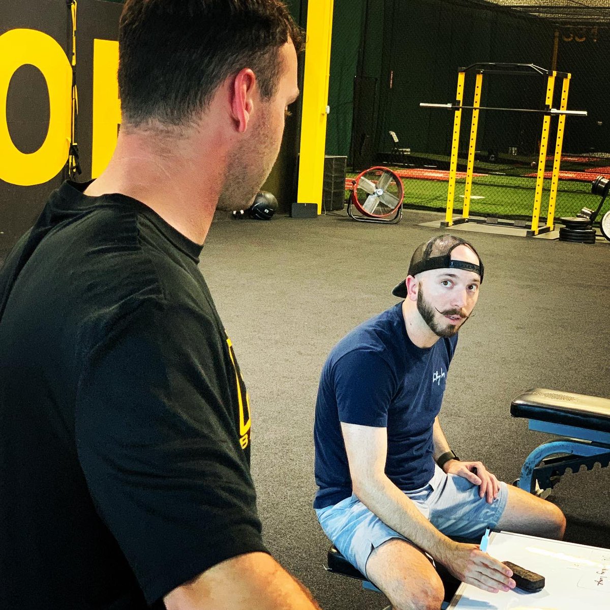 PFAbaseball's tweet photo. Zach PFA PT and PFA Strength Coach Jason working on our Pros programs for the Off season π― #AnotherLEVELπ₯#Road2theMLB #PFAperks https://t.co/xA9lWoe9iQ