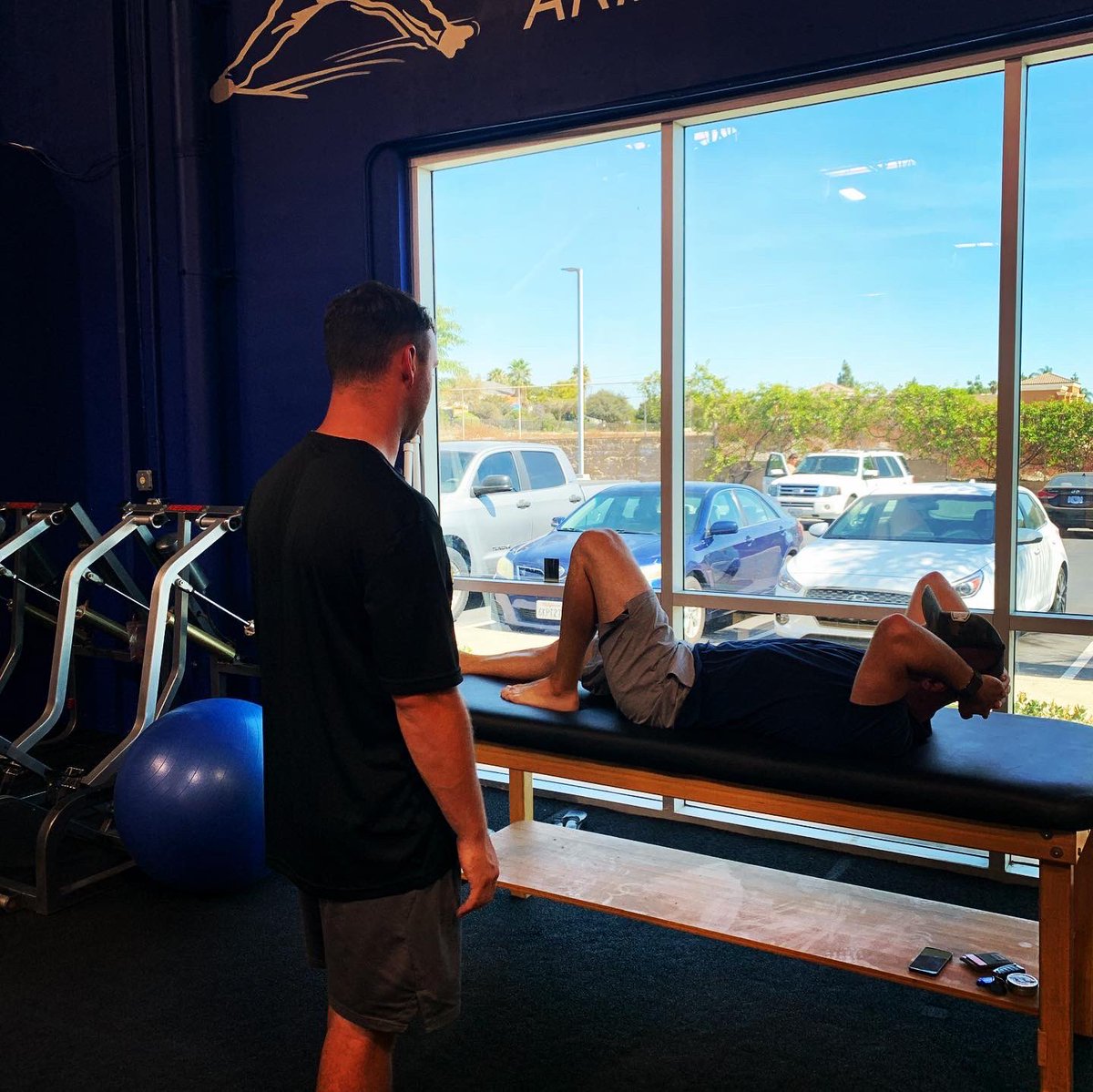 PFAbaseball's tweet photo. Zach PFA PT and PFA Strength Coach Jason working on our Pros programs for the Off season π― #AnotherLEVELπ₯#Road2theMLB #PFAperks https://t.co/xA9lWoe9iQ