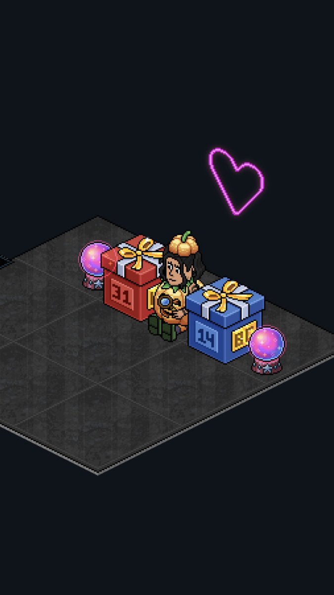 SarahClaud1's tweet photo. 🎃 SPOOKY GIVEAWAY 💀
🎃 31 day HC box/14 day BC winner
🎃Tag a friend for 10c 
🎃RT &amp; Follow 
🎃Ends 2 days 
🎃 .Com 🎉 Goodluck 💀😘 #habbo https://t.co/9ZN0hdiajC