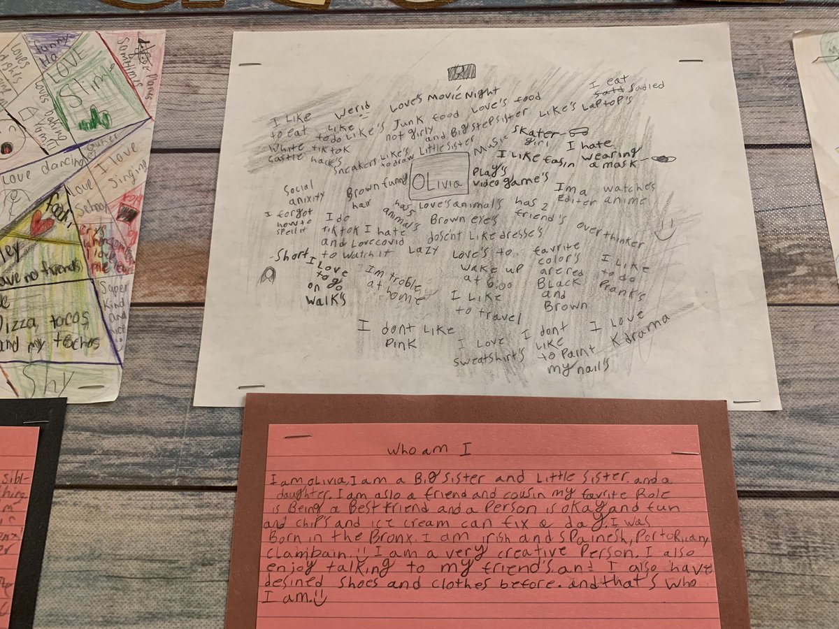 MsNunes5's tweet image. Check out our identity maps/webs. We had so much fun learning about ourselves and one another. #nycdoe @PS72X #identitymap #sel