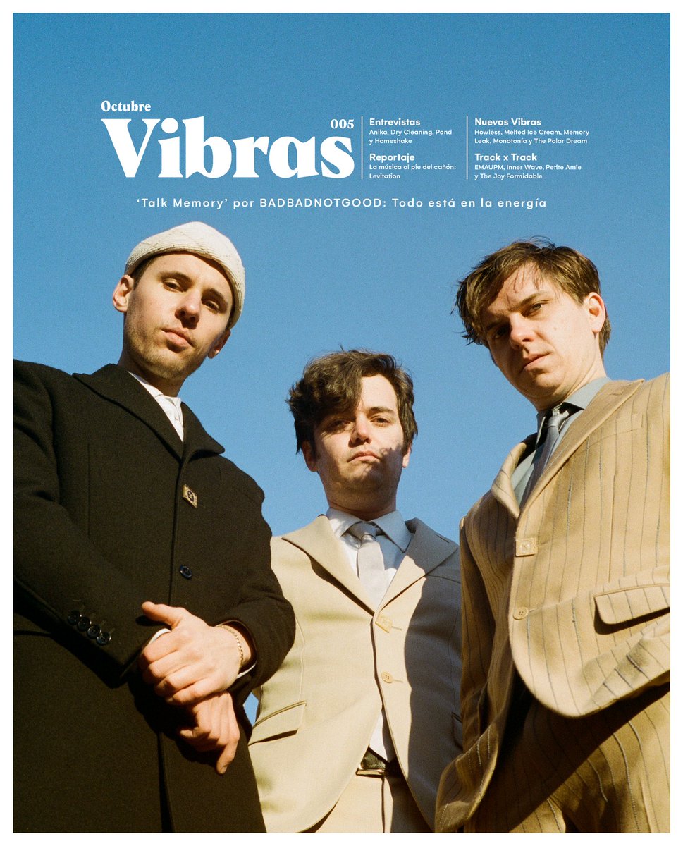 vibrasmx's tweet photo. ¡Estamos de Aniversario! Y con este Vol. 5 hay portada doble y más #NuevasVibras

#EnPortada tenemos a @badbadnotgood, presentando la filosofía de ’Talk Memory’. Además, la magia de @PONDband y @HOOMESHAAKE se unen a esta edición. https://t.co/voxkkfNgp5