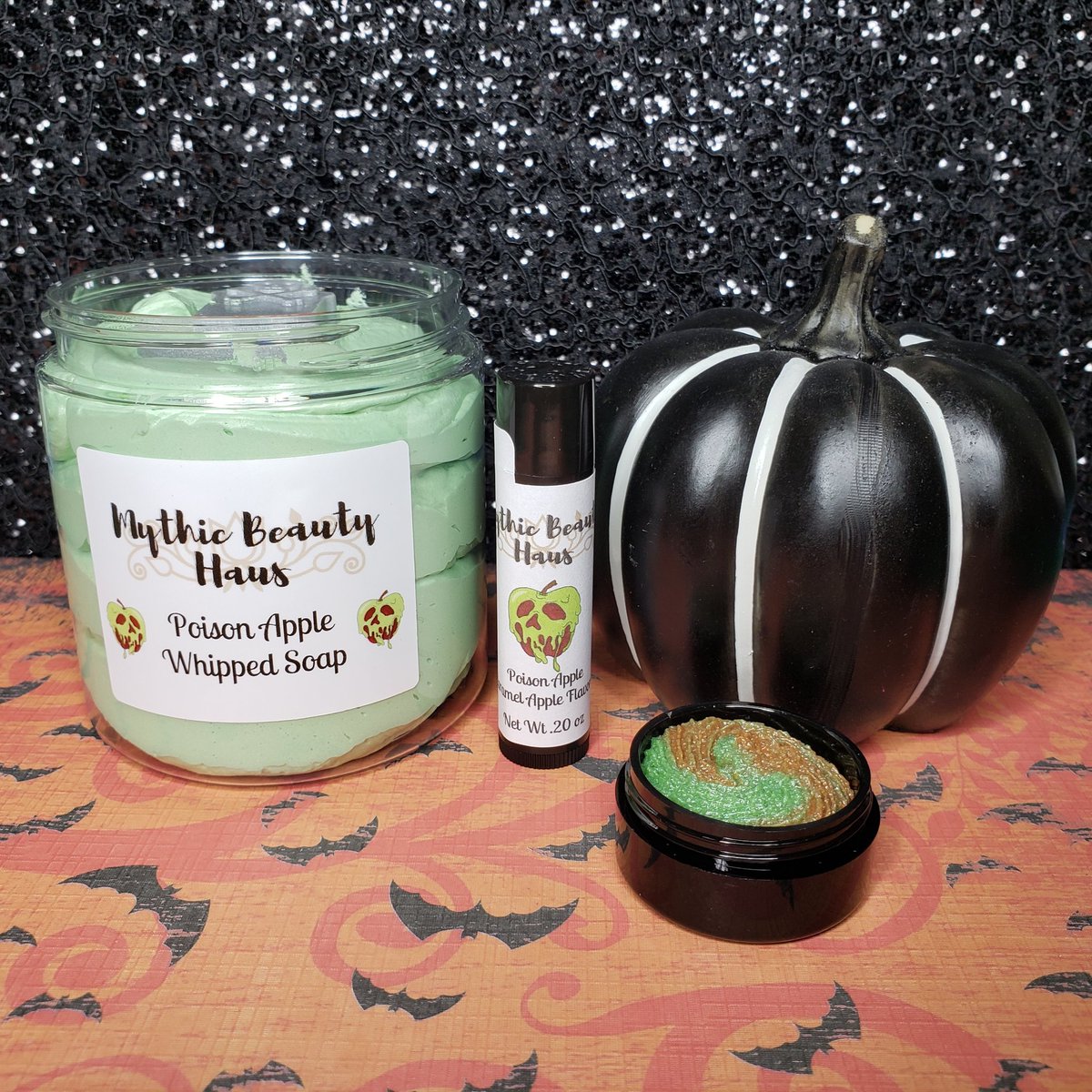So many new goodies just went live on our website! Go check out our Halloween Collection 🎃!

Take a look at our Poison Apple Collection! Sold as a bundle and separately!

mythicbeautyhaus.com 

#mythicbeautyhaus #halloween #whippedsoap #sugarscrub #lipbalm