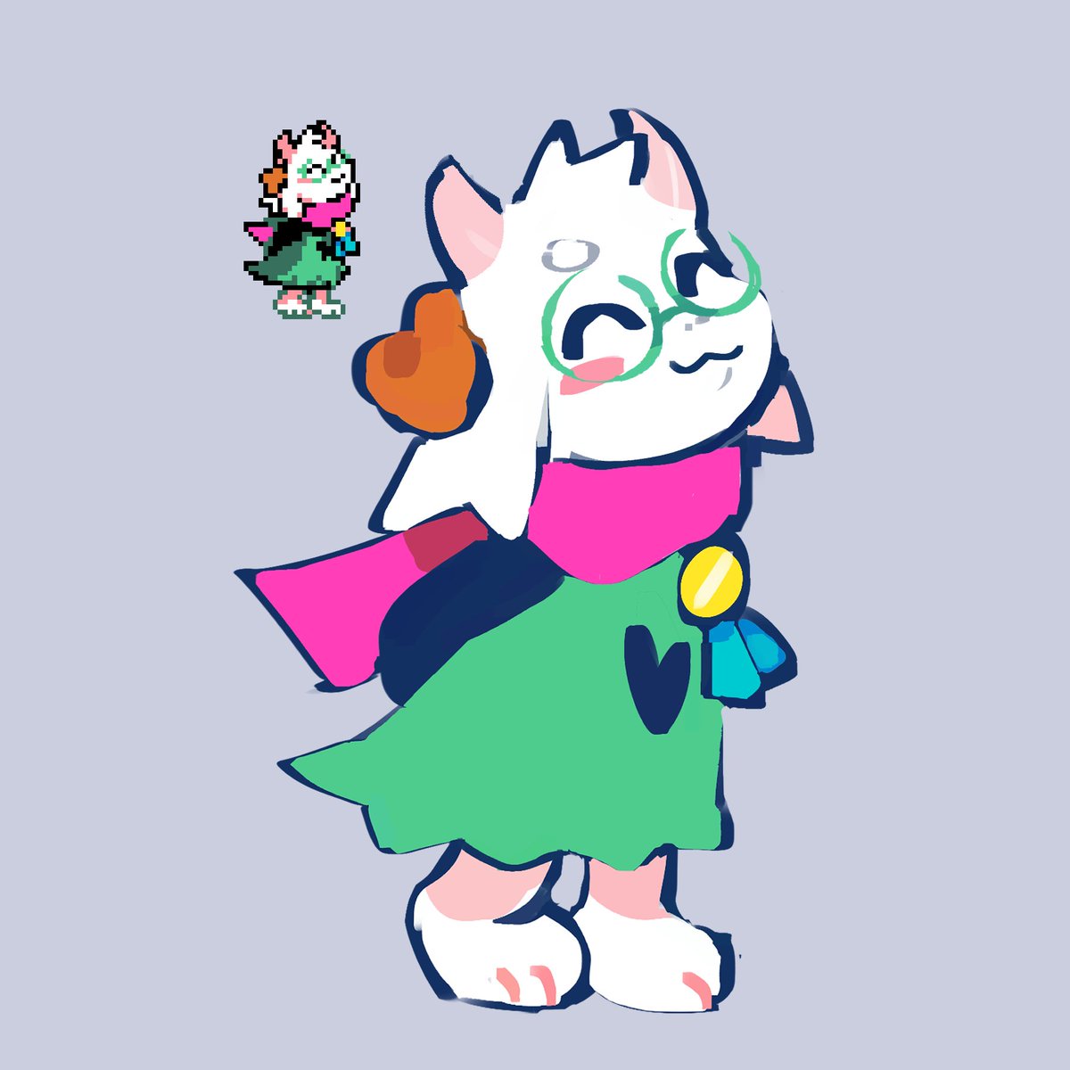 RT @waninocco: ok this will probably be the last one but dog ralsei for the people asking https://t.co/uCU22Rcoei