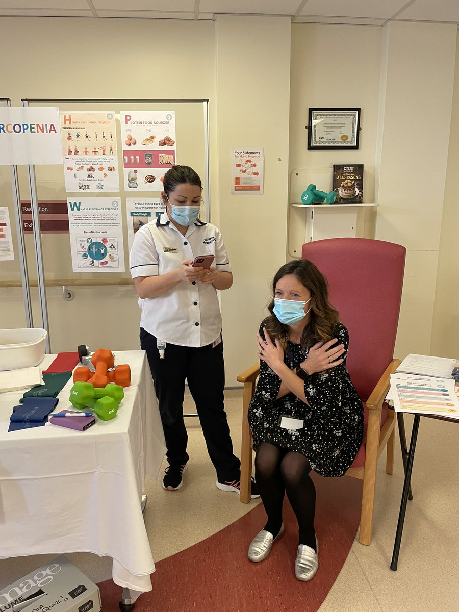 Deirbhile5's tweet photo. Delighted to be part of International Day of the Older Persons @IOHClontarf , raising staff awareness of Sarcopenia. 
Brilliant Morning ☺️
@kara_cullen @Sshanley3 @Irishchick85 https://t.co/BjLb7HnSs3