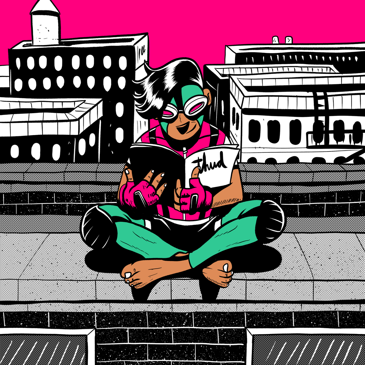 peabe's tweet photo. Only a couple days left to ask your shop to order Thud #1 from @scoutcomics.
Please go to your local comic shop and ask them to stock it.
Also, follow @thudcomic on IG for more Thud news. Thank you!!
#thudpeabe #thudcomic #thudscout #comics #comicbooks #indiecomics #lcs #peabe https://t.co/UoUfW01y9H
