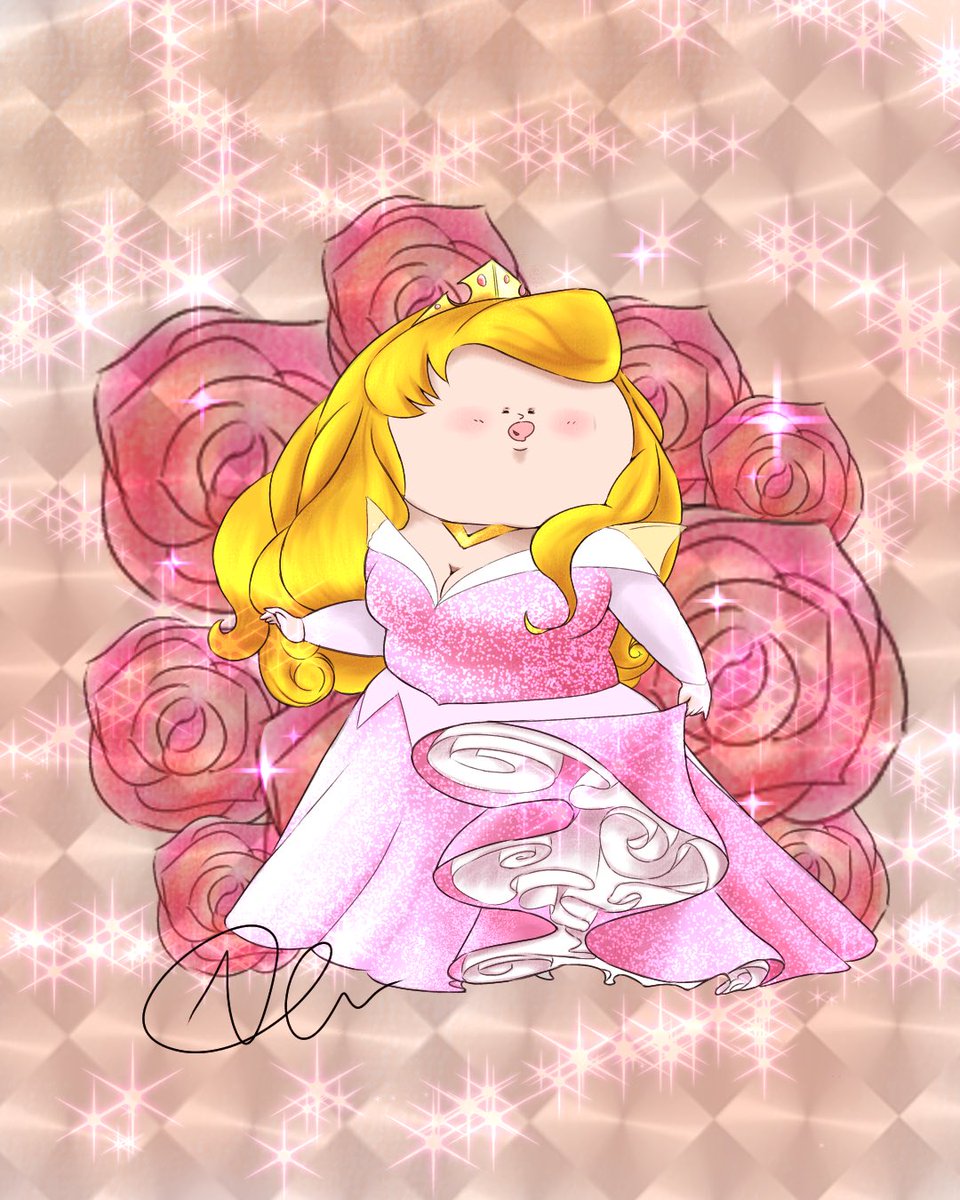 オーロラ姫 W 眠れる森の美女 オーロラ姫 ディズニー D Nuuのイラスト