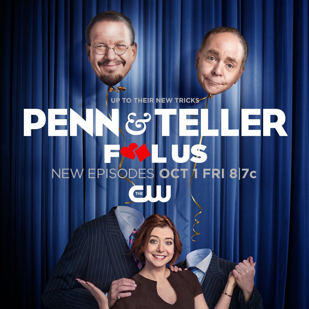 Please join us tonight for the season premiere of #FoolUs on <a href="/TheCW/">The CW</a>! <a href="/MrTeller/">Teller</a>