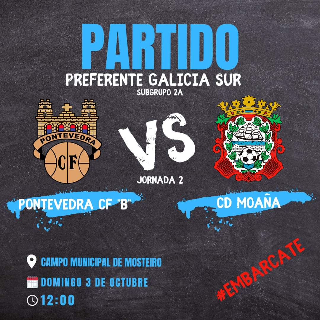 Carlos_sc 🦴 (@granatepcf) on Twitter photo 🧾 Cartel del partido del domingo del <a href="/cdmoana1/">cdmoana oficial</a> 🟦⬜
#PreferenteGalicia
<a href="/PontevedraCFSAD/">Pontevedra CF 🦴</a> 🇱🇻
#TAG
#HaiQueRoelo
#ForzaPonte 🧾 Cartel del partido del domingo del <a href="/cdmoana1/">cdmoana oficial</a> 🟦⬜
#PreferenteGalicia
<a href="/PontevedraCFSAD/">Pontevedra CF 🦴</a> 🇱🇻
#TAG
#HaiQueRoelo
#ForzaPonte