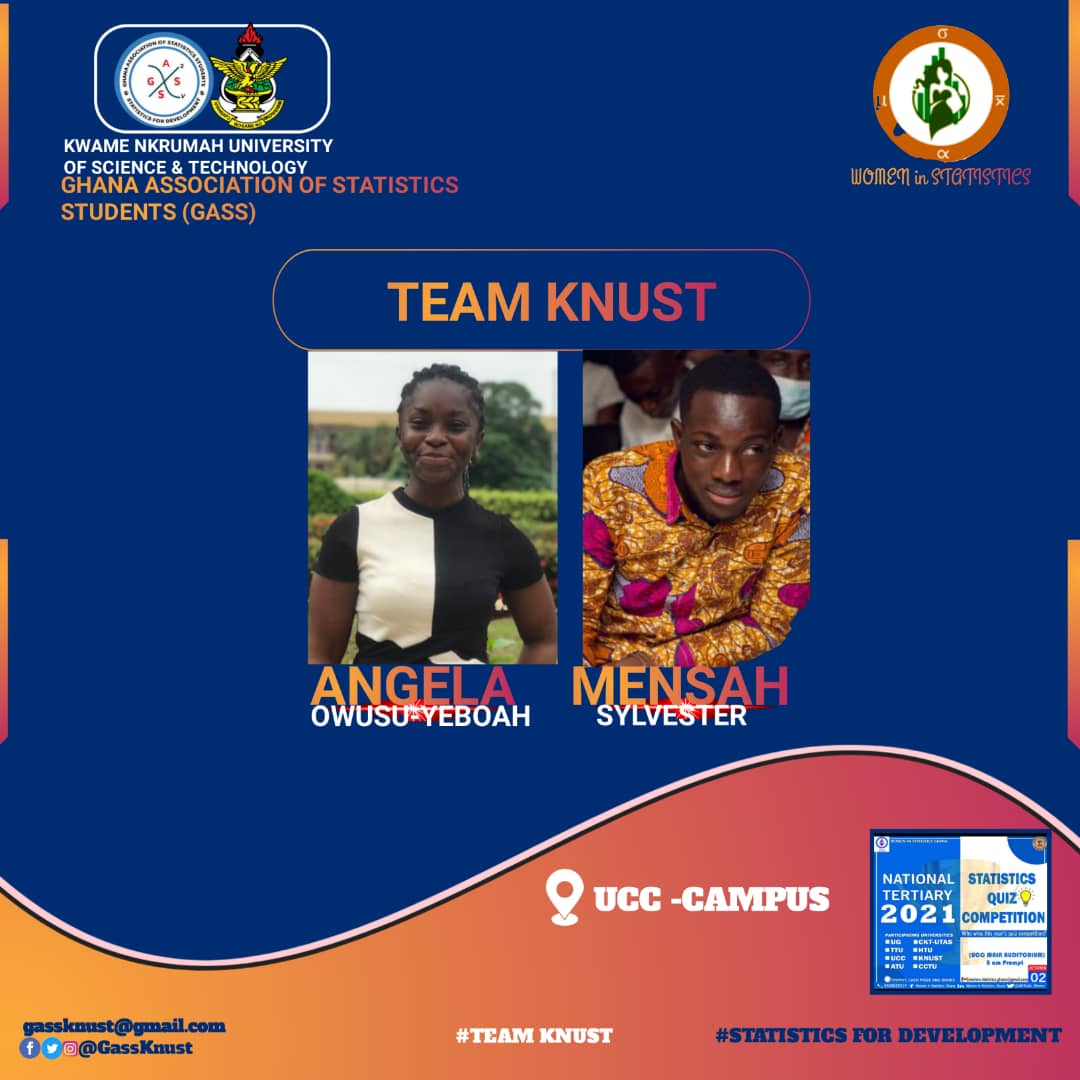 gass_knust's tweet photo. All the best to our quiz contestants "TEAM KNUST". We canโt wait to see a victorious outcome.
โโโโโโโโโโโโโ
#Teamknust https://t.co/2xYQzIXjKI