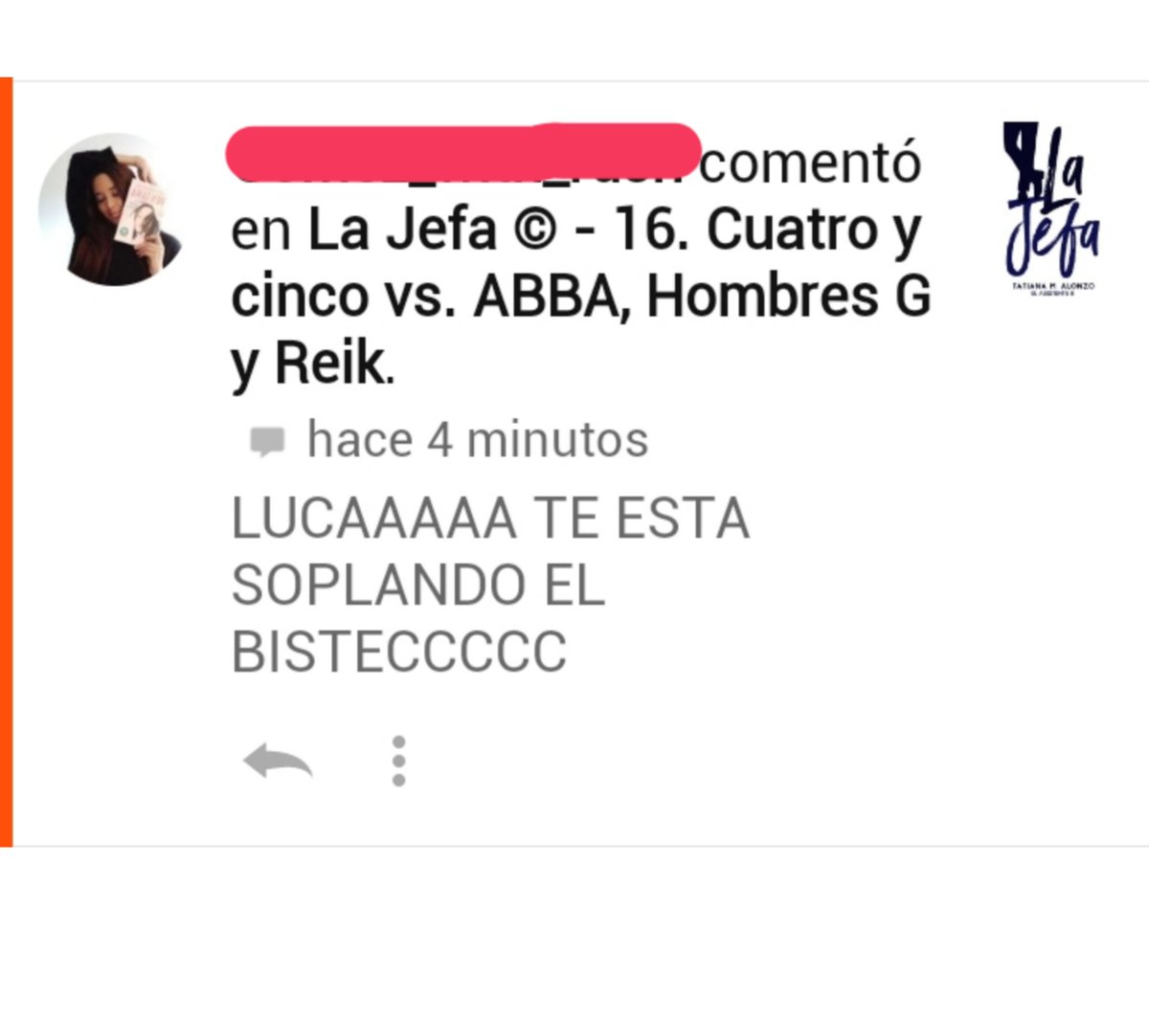 Imaginate leer El asistente y La jefa sin internet y perderte de esta joya de comentarios 😌