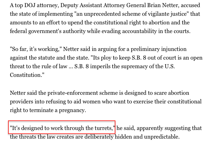 Hey <a href="/joshgerstein/">Josh Gerstein</a>, pretty sure it was "designed to work through deterrence" not through "the turrets."