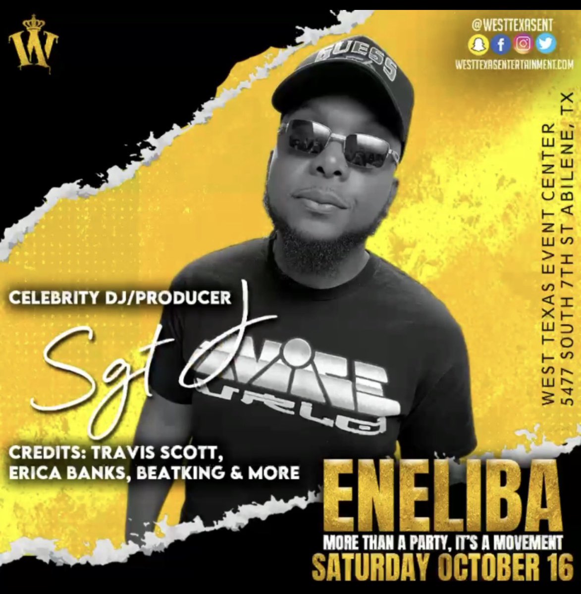 ImSoVannah's tweet photo. Saturday October 16th Abilene Tx !
⁃BYOB 🍺 
⁃FOOD 🥘 
⁃SPECIAL GUEST  ✨ 
⁃MORE TO BE ANNOUNCED 🔥 
#Eneliba2021 https://t.co/4M0rtrHFRP