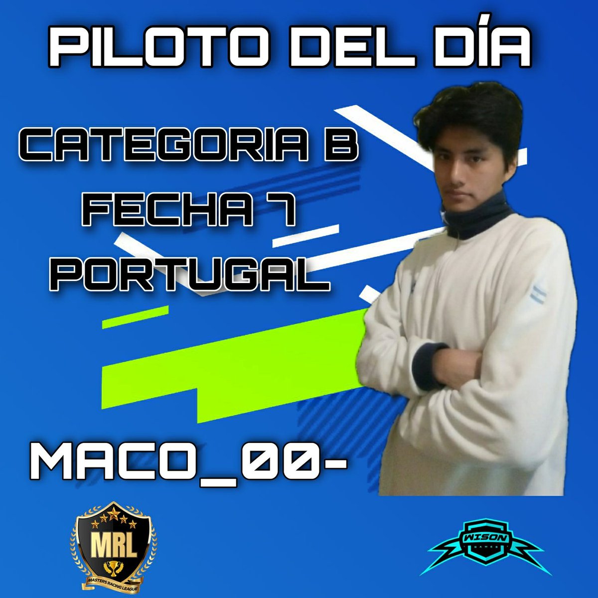MASTERSRACINGL1's tweet photo. Le presentamos el podio y el piloto de día de la fecha 7 de la categoría B. El 1-3 de la escudería Alpha Tauri!!!
PODIO PORTUGAL🇵🇹

🥇🇦🇷EZEKIIEL_021 
🥈🇦🇷MACO_00- 
🥉🇵🇦ZRT_JOSUEYT 

@MASTERSRACINGL1
@Heritagearg 
@Hydra_gam 
@Ezekiiel021 https://t.co/O4qWAH6FPr