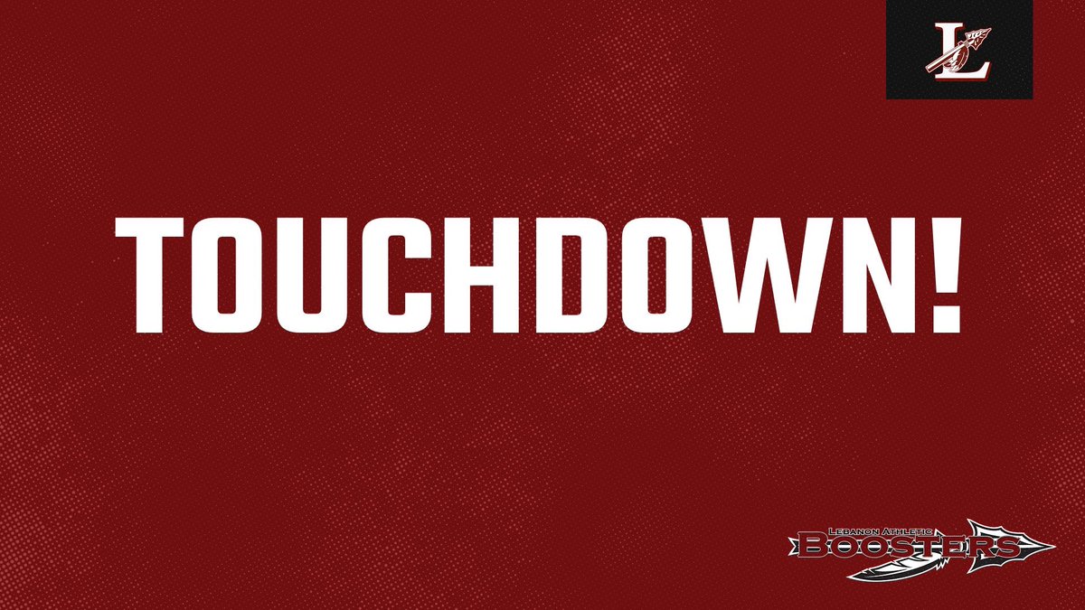 LebanonAthDept's tweet photo. 🏈 TOUCHDOWN Warriors! 26-yard TD pass from Sherrick to Slade Keil! PAT is good. It’s 7-7. Q2 | 9:35 https://t.co/XUFxPGm3e8