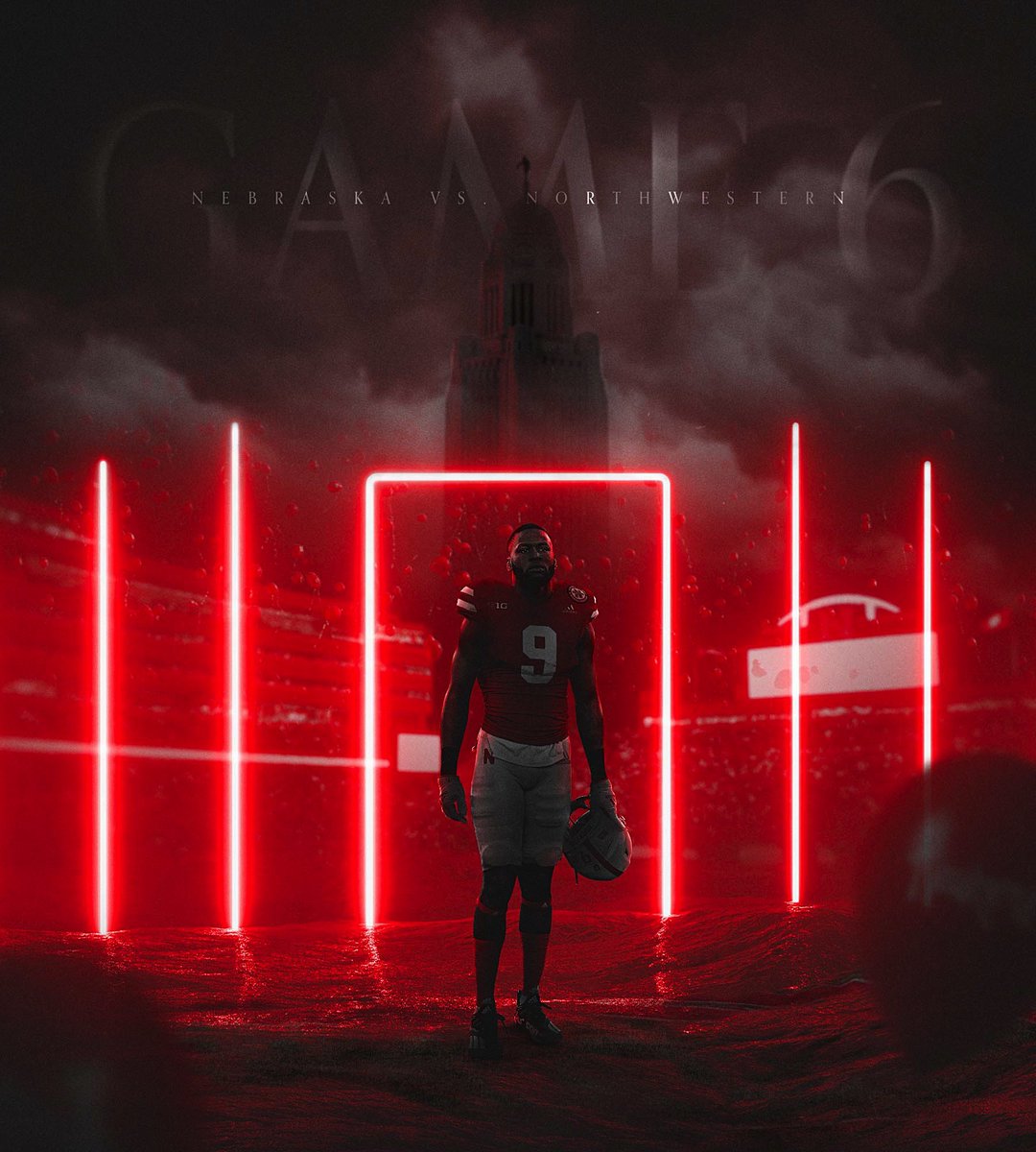 HuskerFootball's tweet photo. 24 Hours Out. https://t.co/or3eKUNmzs