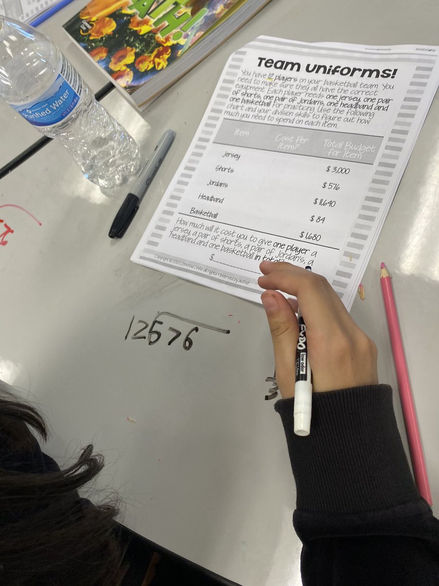 Nothing but net and ➗in room 17 today. These 🏀 teams worked collaboratively with drills, hoop shots, and budgeting money to create the best team in the NBA. Way to be engaged in real world learning on and off the court! <a href="/bautistat27/">Tita Cordero-Bautista</a> <a href="/VistaGrandeCV/">Vista Grande Cajon Valley</a> <a href="/VistaGrandeCV/">Vista Grande Cajon Valley</a>