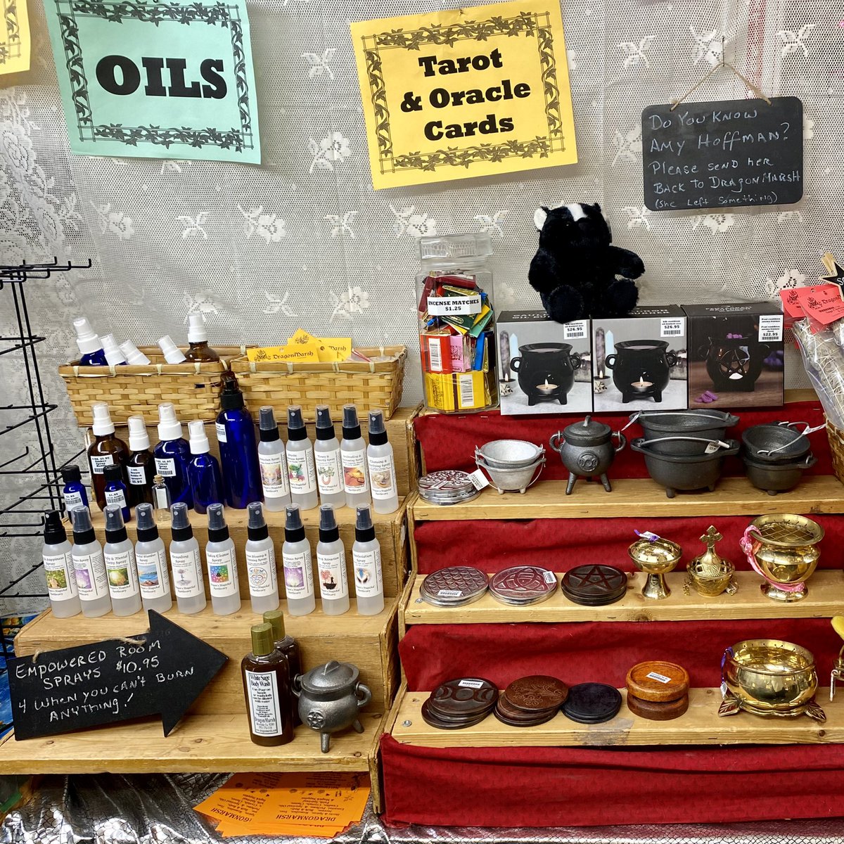 dragonmarsh's tweet photo. Our booth at @GaslightExpo stop by if you get a chance! #steampunk #gaslightsteampunk #dragonmarsh https://t.co/Yai0hkkx9S