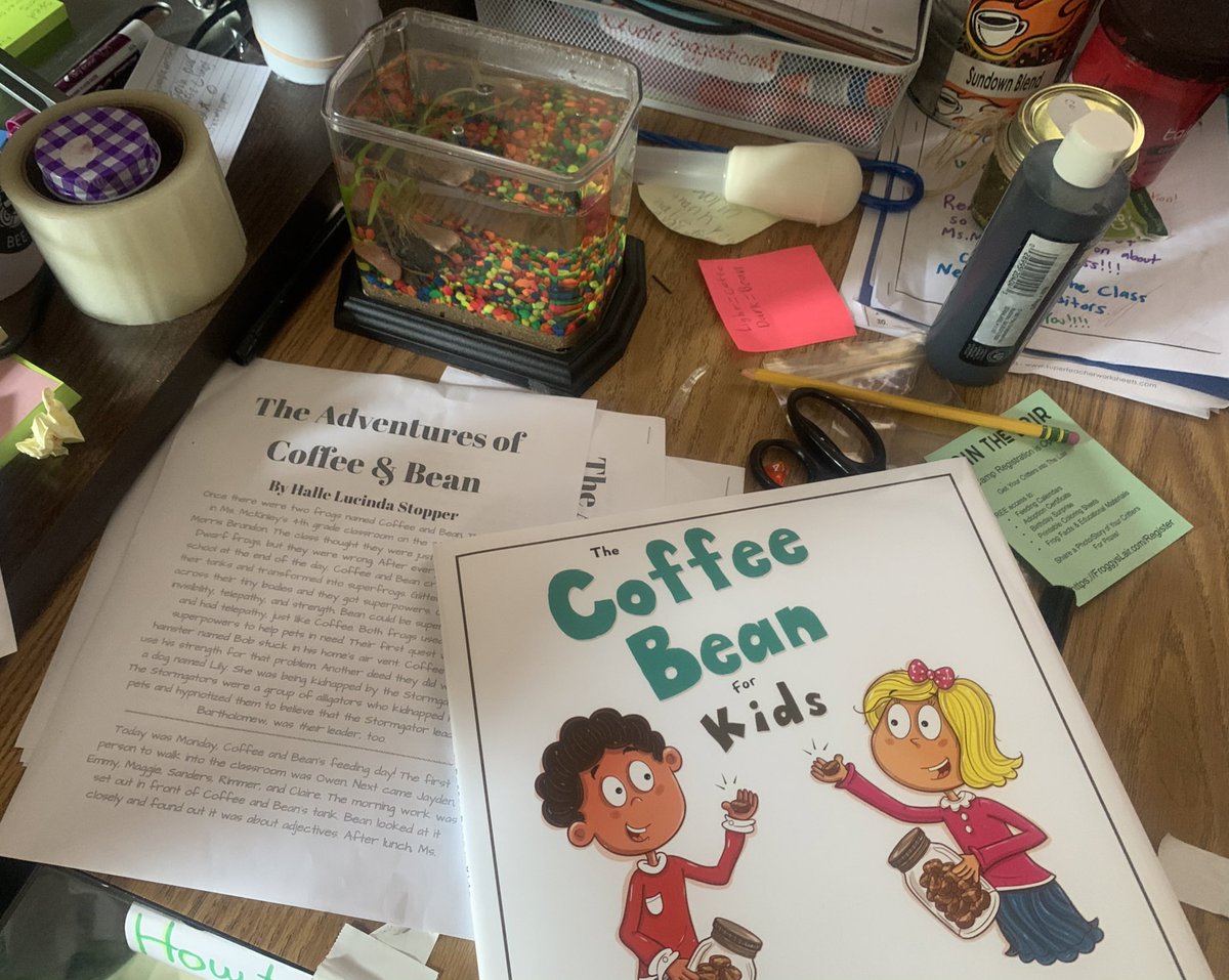 🐸 🐸 frogs have taken over <a href="/MsMcKinleyATL/">Allison McKinley</a> room <a href="/MorrisBrandonES/">Morris Brandon Elementary School</a>! 
1. How to take care of our 🐸🐸
2. 🐸 names-guess them?
3. Adventures of Coffee &amp; Bean
4. All kid inspired 👏🏾😍
<a href="/jbland100/">Jay Bland</a> @mbpcaps <a href="/apsupdate/">ATL Public Schools</a> <a href="/DrLisaHerring/">Dr. Lisa N. Herring</a> @SparkyTeach @APS_K5Science <a href="/IBinAPS/">IB in APS</a> <a href="/BrandonIBPYP/">Sam DeCarlo - Morris Brandon Elementary IB PYP</a>🐸🐸