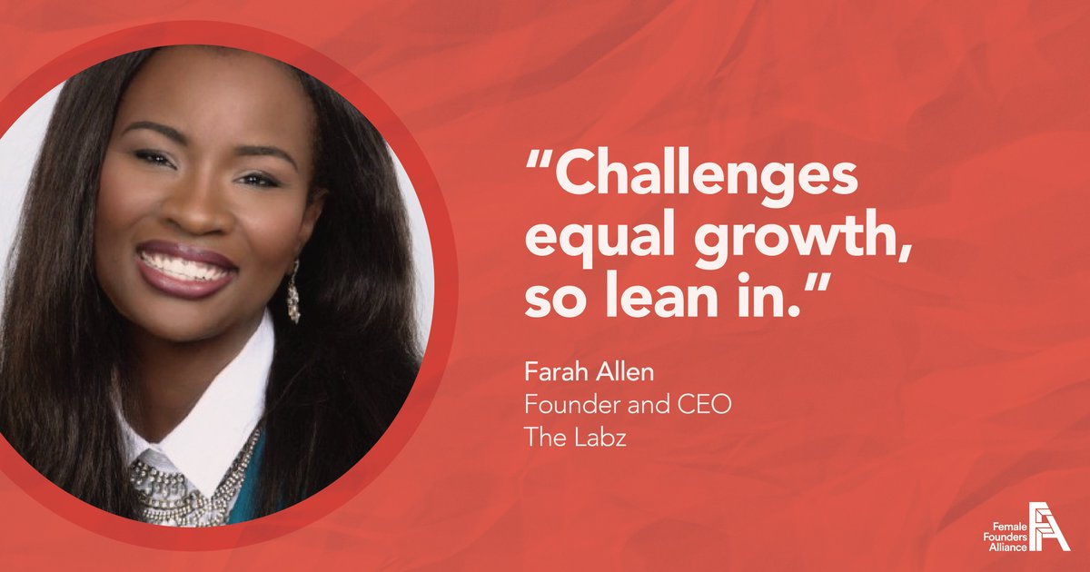 Leaning into this #FounderFriday with Founder &amp; CEO of @TheLabzLive, <a href="/ceofarah/">Farah Allen ⚡️</a>. Who’s with us?! 🚦💪📣