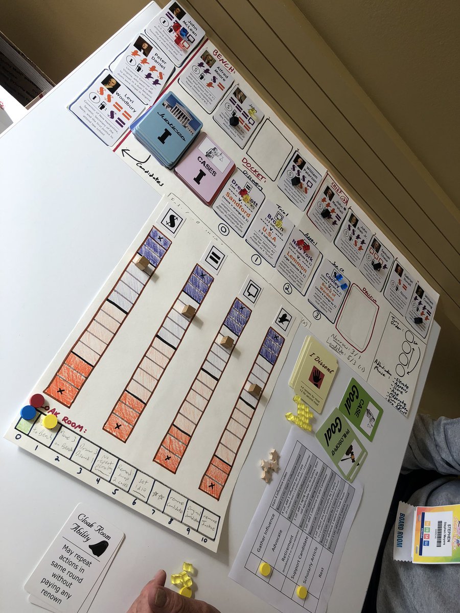 JasonDCMatthews's tweet image. Good times playtesting First Monday in October.  #Gencon2021 @fortcircle