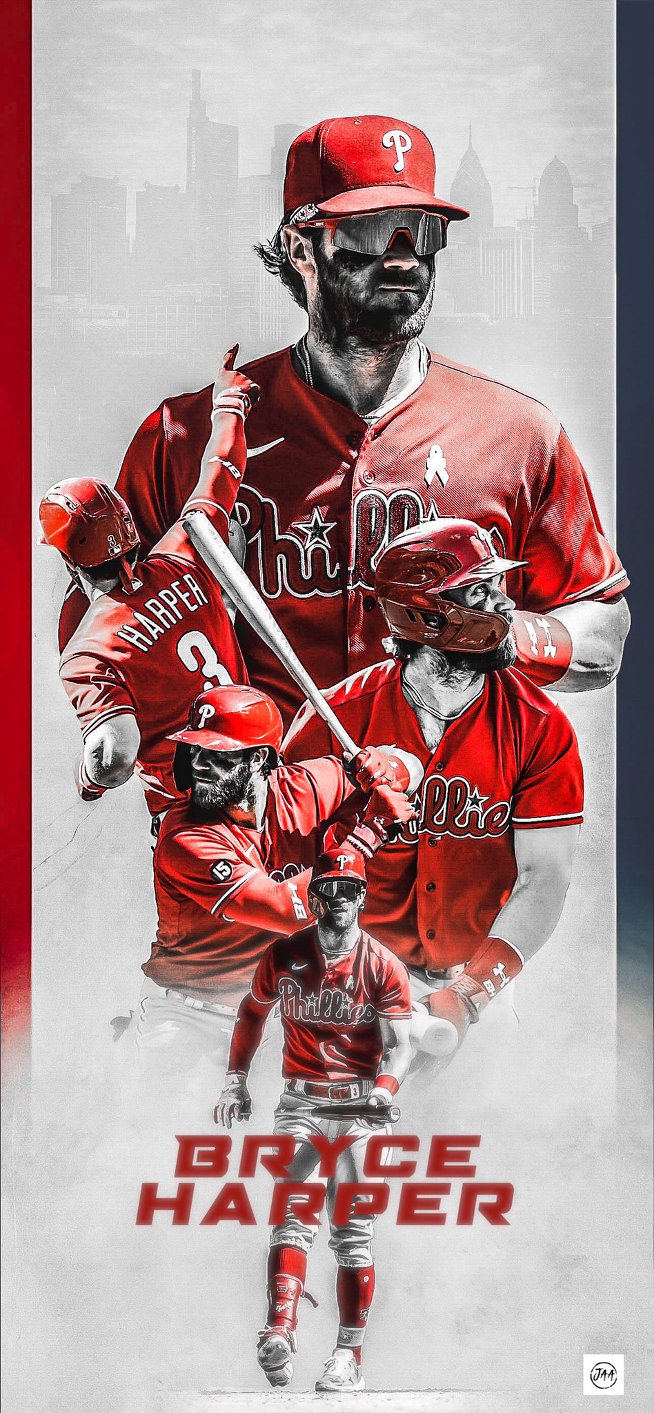 🐶🅿️ on X: Bryce Harper wallpaper made by me on phone