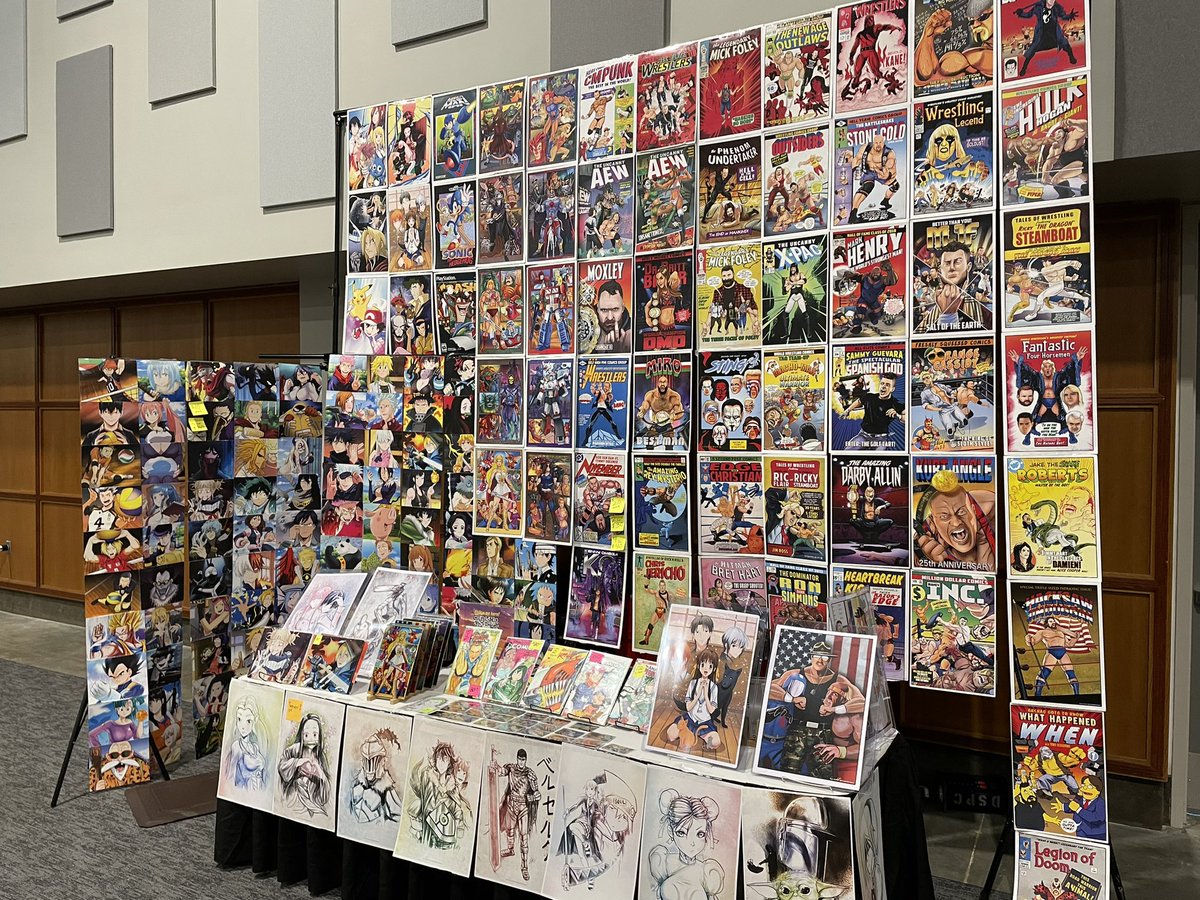 DreadedDinosaur's tweet photo. Great first day @SiouxperCon great bunch of anime and wrestling fans here! Yo @bramerbull3 where you at? https://t.co/p62NfQ6Pd2