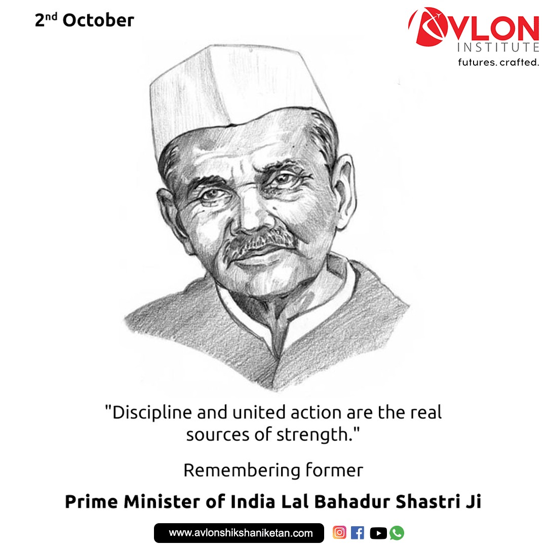 NiketanAvlon's tweet photo. We pay tribute to the Former Prime Minister of India, Lal Bahadur Shastri on his birth anniversary.

#lalbahadurshastri
 #avlon #avlonshikshaniketan #aviation #aviationlovers #tourism #tourismcourse #hospitality #hospitalitymanagement #industry #career #bestaviationinstitute https://t.co/5NlSLsVy9B