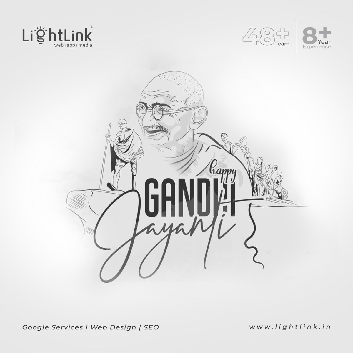 LightlinkSolut1's tweet photo. Forgiveness is the quality of the brave, not of the cowardly. The weak can never forgive. Forgiveness is the attribute of the strong.   
                                             — Mahatma Gandhi
Visit Us:
https://t.co/GIxSDZ4onE
.
.
#GandhiJayanti https://t.co/zENuXGKWaG