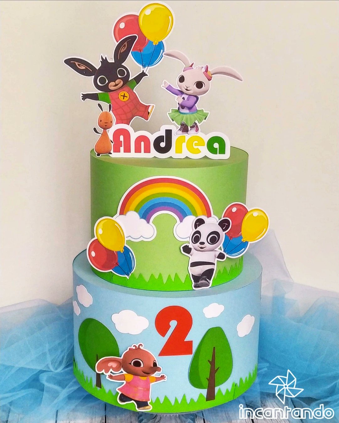 incartando incantando on X: Torta scenografica in cartoncino tema Bing per  il secondo compleanno di Andrea 😍 - Bing cardstock dummy cake  #incartando_incantando #torteincarta #tortascenografica #dummycake  #tortaincartoncino #tortadicarta #papercake