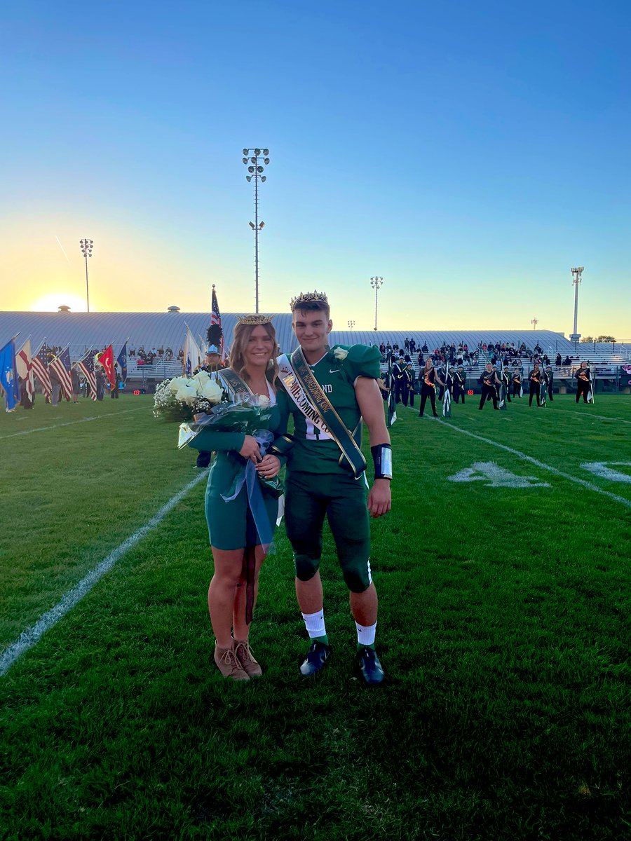CougStuCo's tweet photo. Congratulations to 2021 @WHS_Cougars Homecoming Queen Kenadee Winters and King Jakob Hurley https://t.co/Qn6XpEN9Xr