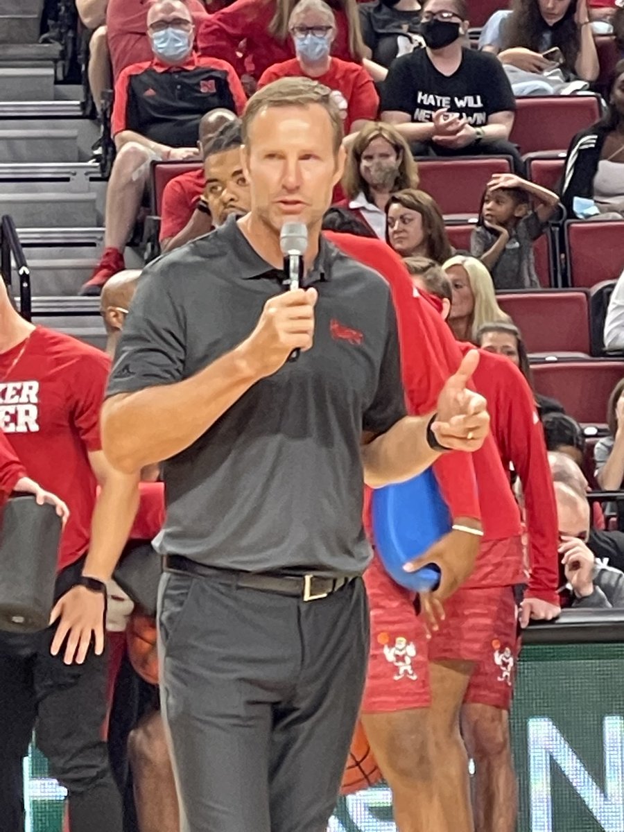 .⁦<a href="/CoachHoiberg/">Fred Hoiberg</a>⁩ told the fans “you are absolutely going to love this team.”  #Nebrasktball
