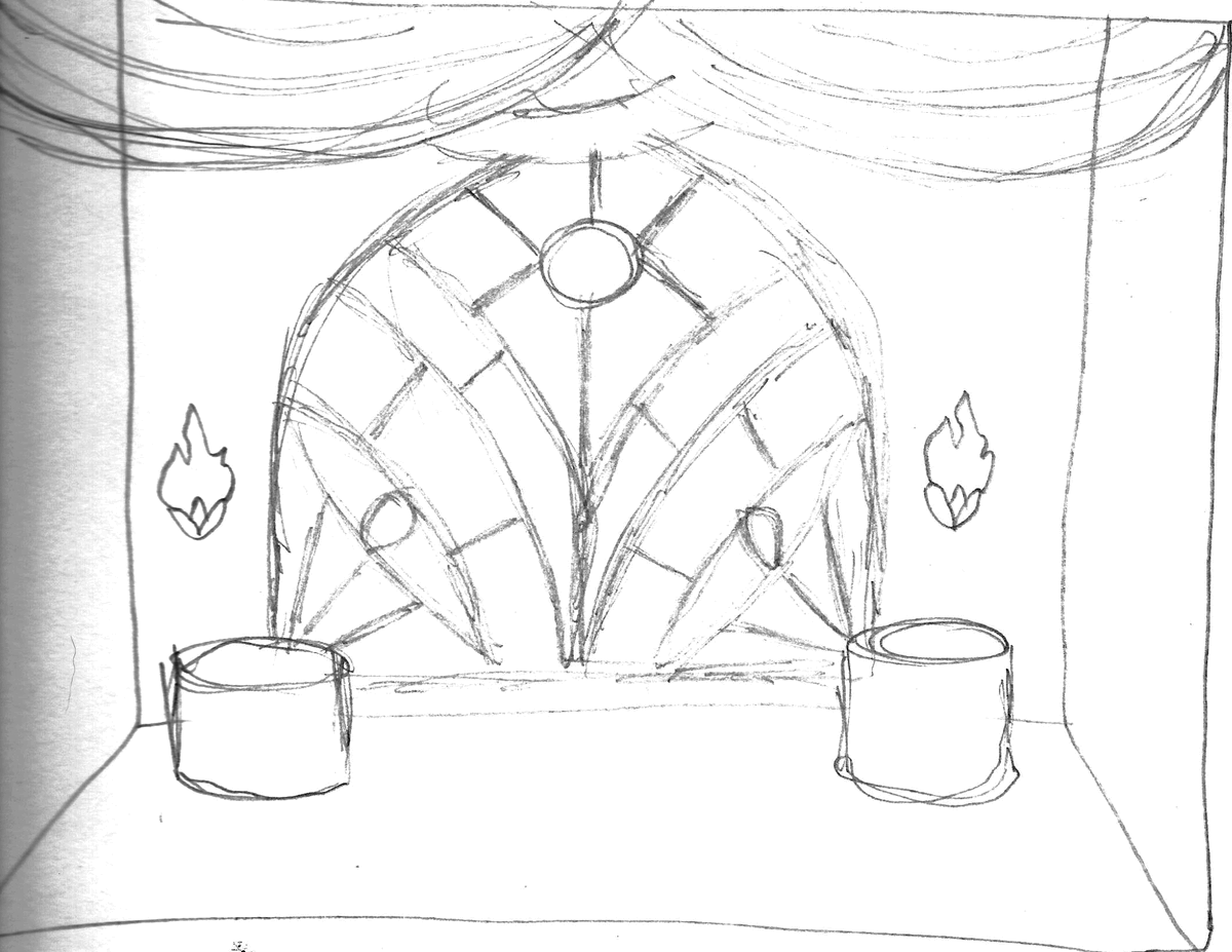 gamedevpixie's tweet photo. A blog update and a new screenshot for Homicidal Jenny! A boss room and the sketch it came from. #gamedev #screenshotsaturday 
https://t.co/bYuQq9o0dH https://t.co/NfgY9IvjlG
