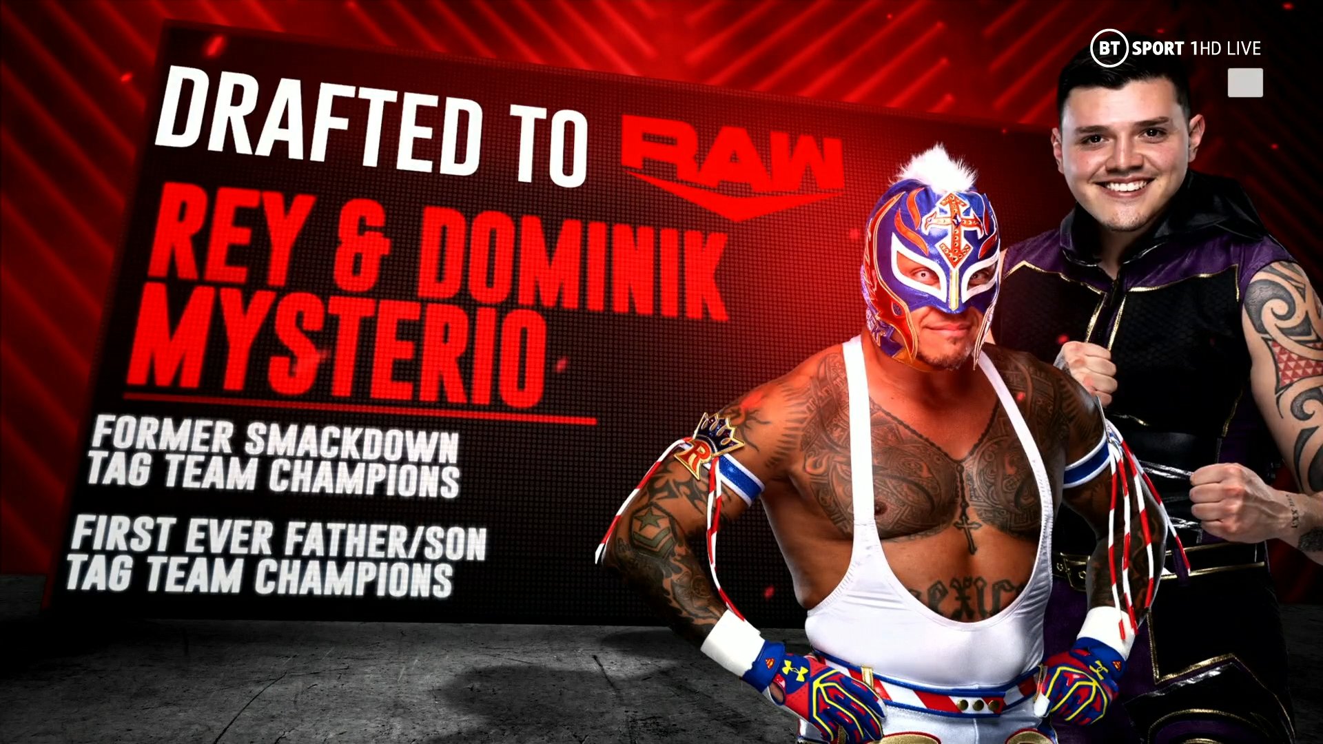 Wwe On Bt Sport Father And Son Headed To Raw Dommysterio35 Reymysterio Wwedraft Smackdown Wweraw T Co Spcttjc14z Twitter