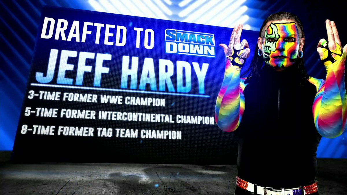 RT @WWEonFOX: JEFF HARDY IS BACK ON SMACKDOWN! #WWEDraft https://t.co/Gm56H4VueB